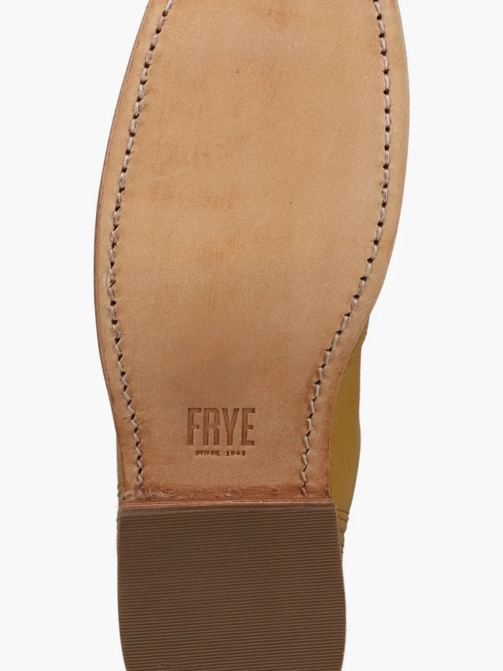 Frye Mustard Leather Chelsea Ankle Boots